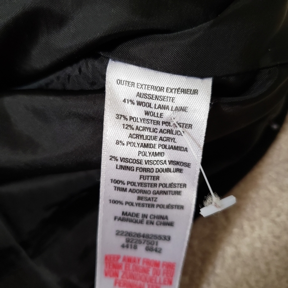 Dorothy Perkins Moto Wool Coat XS - Picture 7 of 7